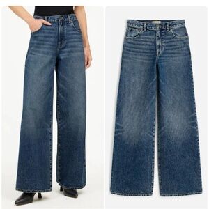 Madewell 
Petite Superwide-Leg Jeans in Concho Wash